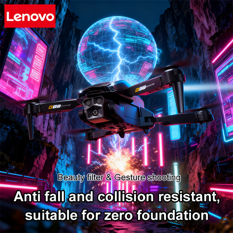 Lenovo D88 Drone 8K Aerial HD  - Drone Gimbal 3 Axis ulasan dan harga