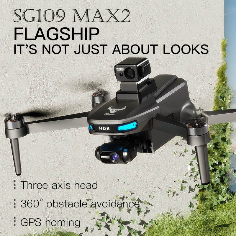 SG109 MAX2 Professional FPV 8K - Drone Gimbal Brushless ulasan dan harga