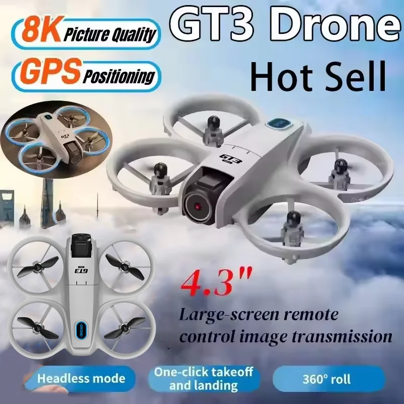 GT3 Drone 8K HD Dual Cameras G - Drone Gimbal 2 Axis ulasan dan harga
