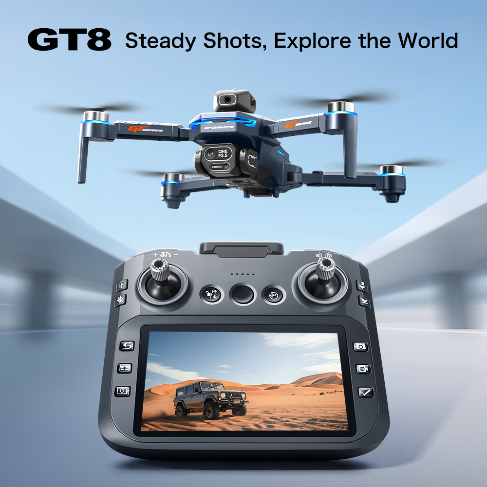 GT8 Obstacle Avoidance Aerial  - Drone Gimbal Brushless ulasan dan harga