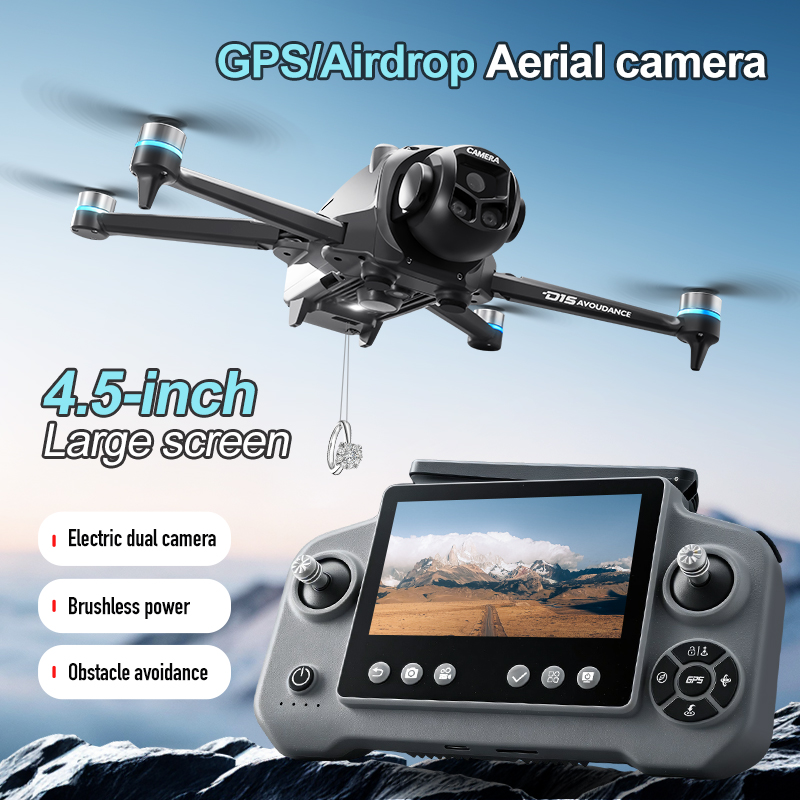 D15 Professional 4K HD Triple  - Drone Gimbal 2 Axis ulasan dan harga